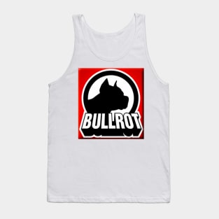 Bullrot Rouge Noire et Nom Tank Top